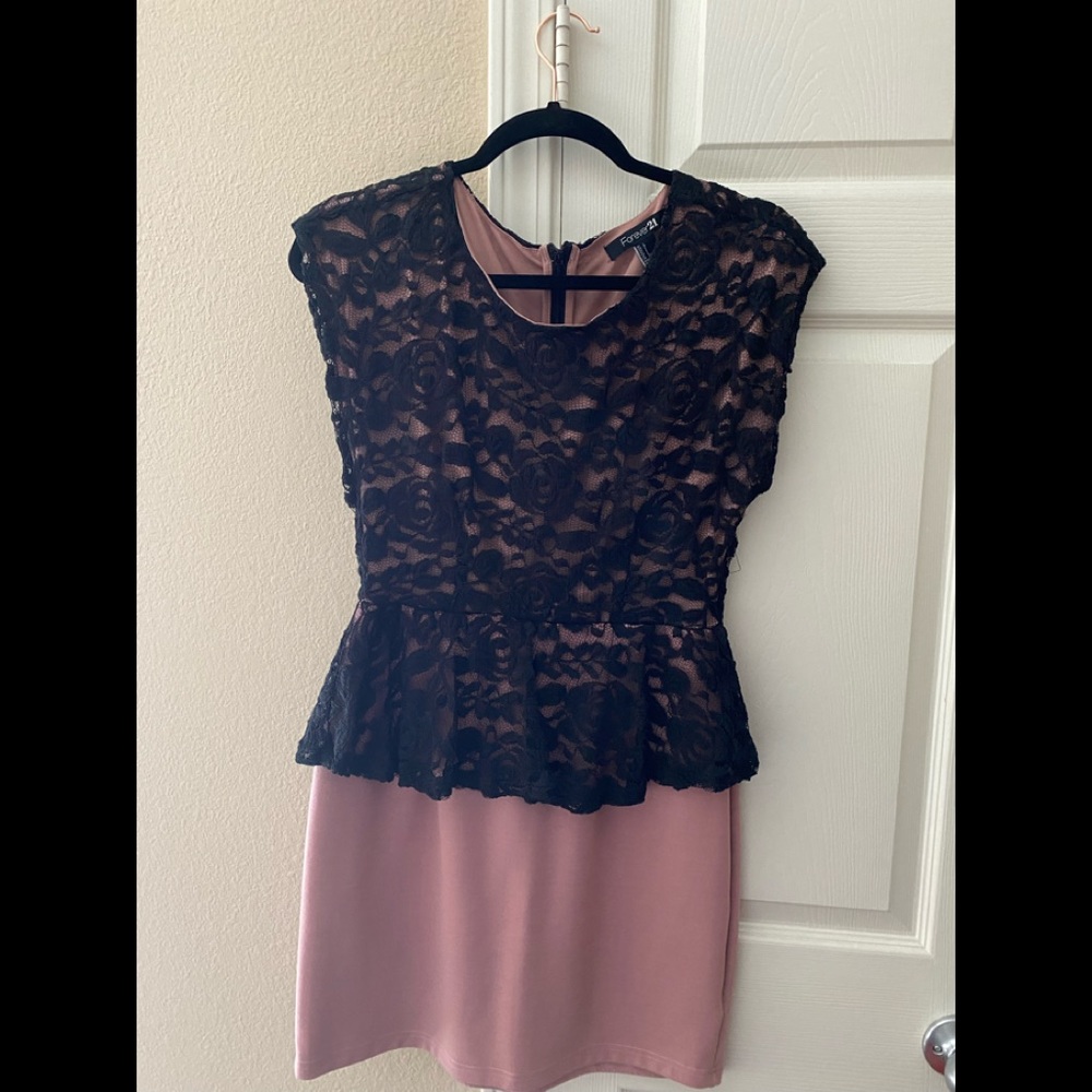 Forever 21 Blush and Black dress